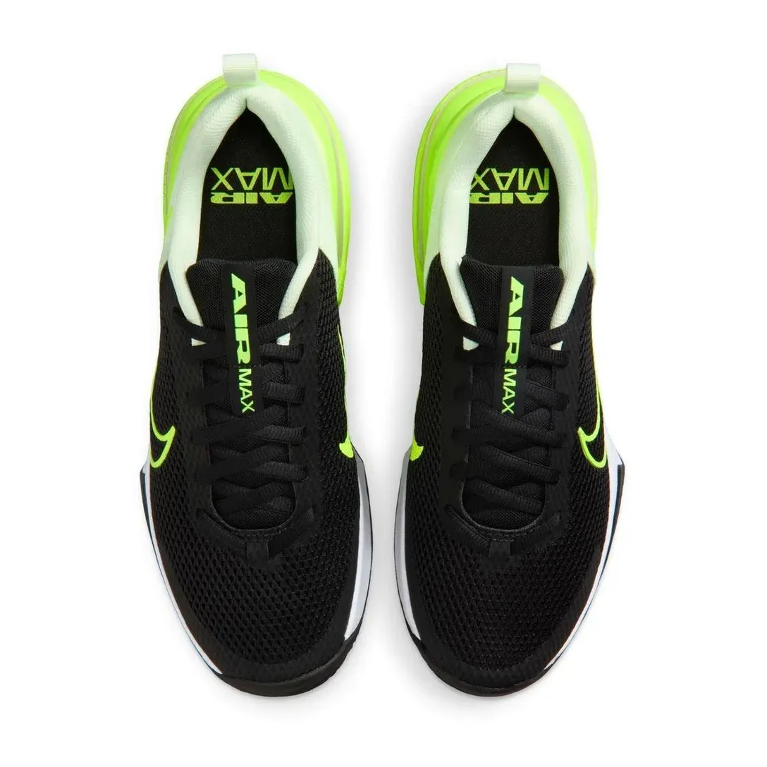 Tênis Nike Air Max Alpha Trainer 6 Masculino preto mostrando detalhes do amortecimento Air Max
